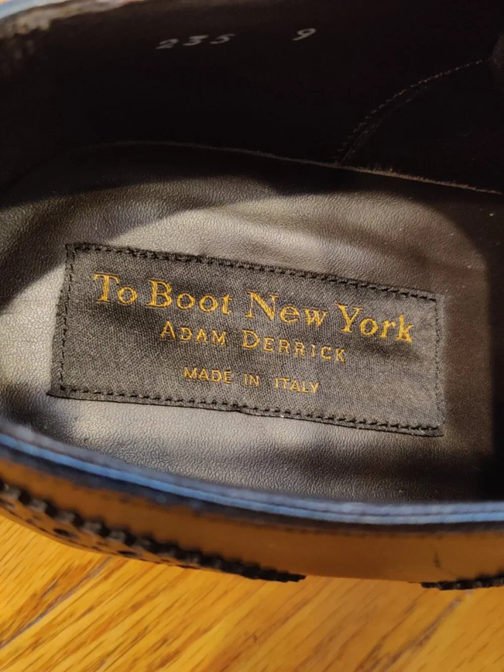 To Boot New York Avellino Brogue Leather Oxford US Size 9